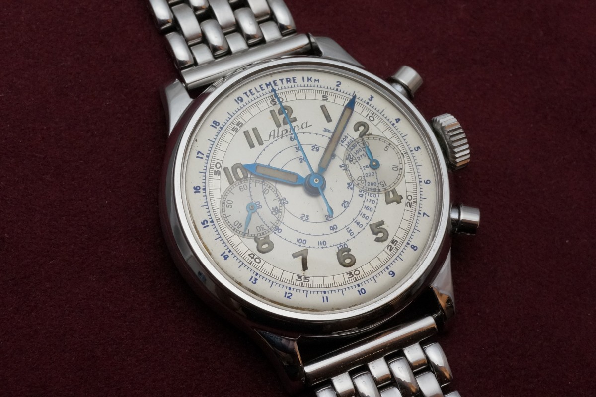 Alpina Water Proof クロノグラフ（アルピナＣＨ-01／1940ｓ) | ロレックス その他s | VINTAGE WATCH -  LIBERTAS:リベルタス