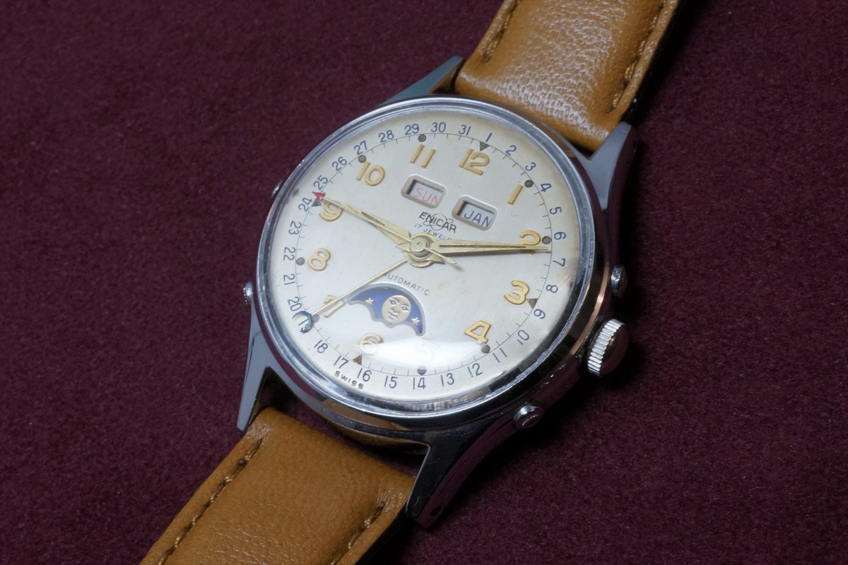 ENICAR Triple Calendar Moon Phase Antomatic（OT-01／1950ｓ