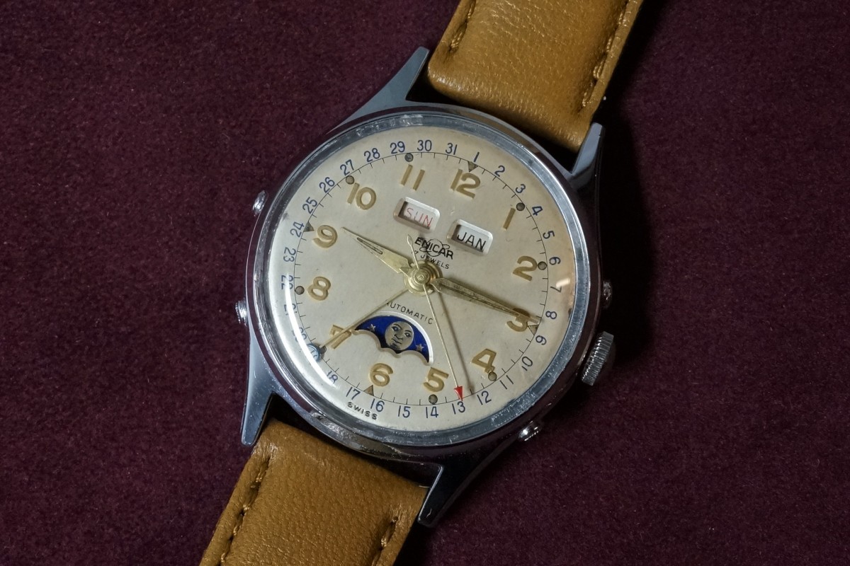 ENICAR Triple Calendar Moon Phase Antomatic（OT-01／1950ｓ