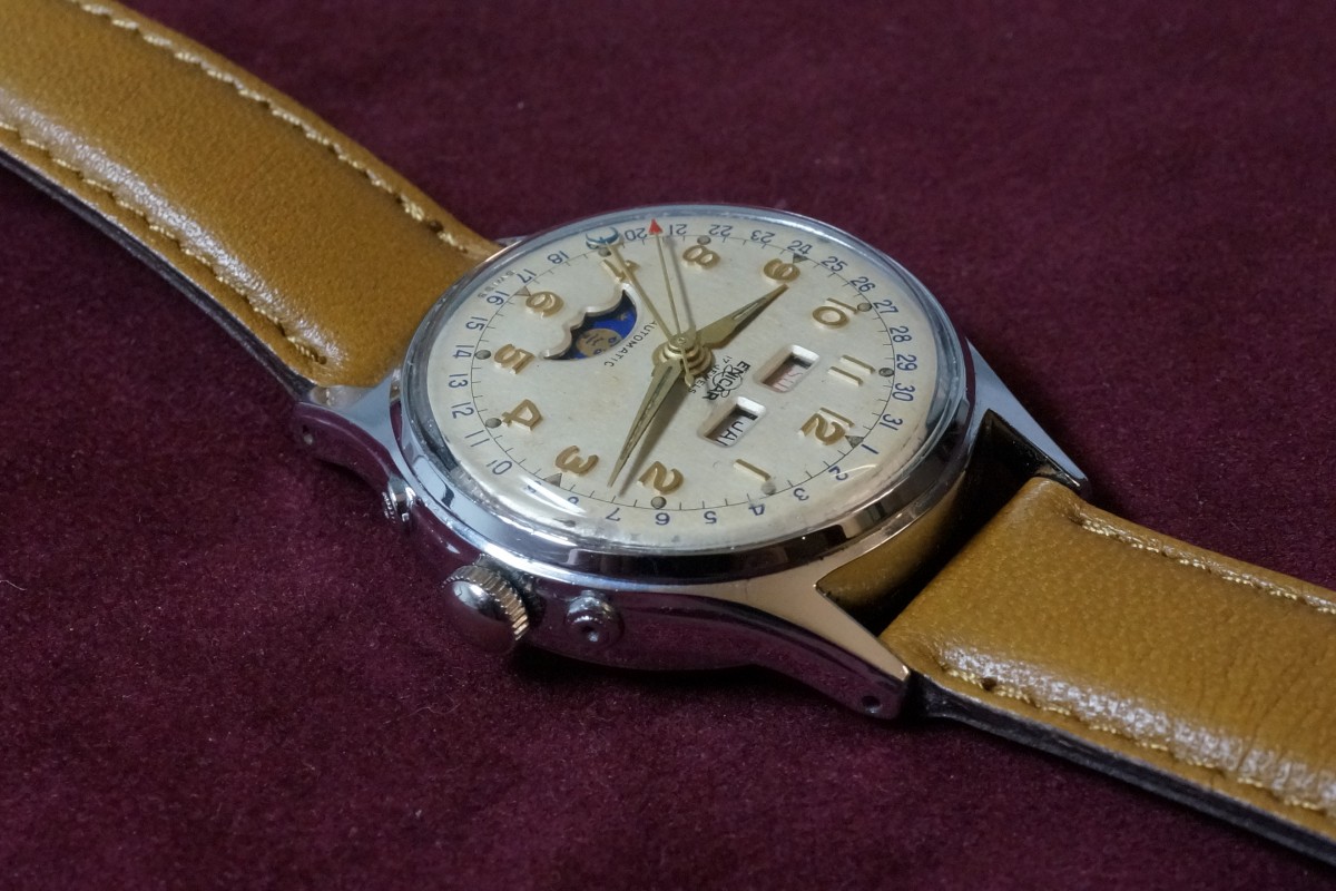 ENICAR Triple Calendar Moon Phase Antomatic（OT-01／1950ｓ) | ロレックス その他s |  VINTAGE WATCH - LIBERTAS:リベルタス