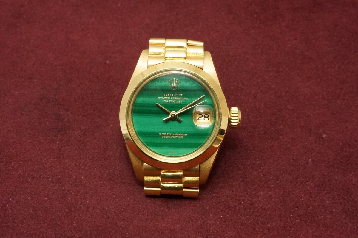 レディース ロレックス デイトジャスト Ref-6916/8 Malachite DIAL（RL-01／1978年) | レディース Watch |  VINTAGE WATCH - LIBERTAS:リベルタス