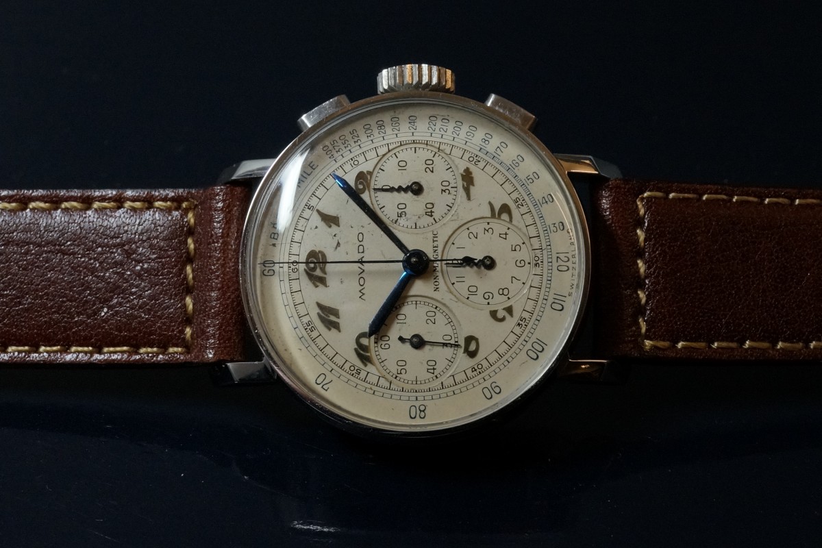MOVADO クロノグラフ 95 Breguet numerals dial（CH-01／1940ｓ