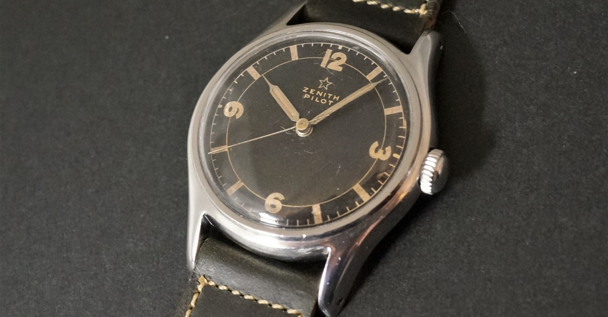 ZENITH PILOT Black Sector Design（OT-01／１９４５年) | ロレックス その他s | VINTAGE WATCH  - LIBERTAS:リベルタス