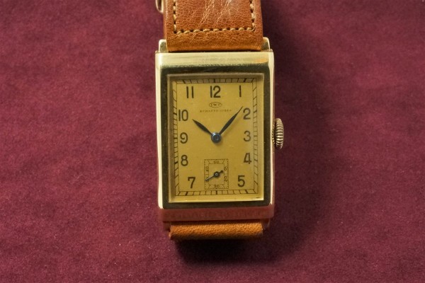 IWC Rectangle Cal-87 Lemon Dial 14K Yellow Gold（OT-03／1935年)の詳細写真5枚目