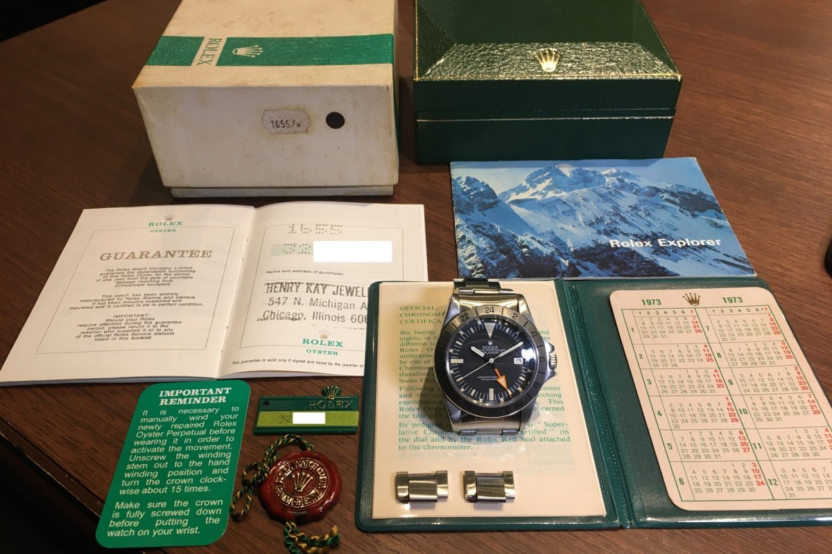 公式店限定 ☆専用品☆ ROLEX エクスプローラー Ⅱ 1655 箱 冊子 タグ ...