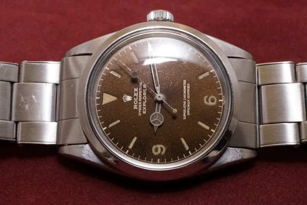 ロレックス EXPLORER Ref-1016 Chapterring Tropical Dial（RS-115／1963年)の詳細写真6枚目