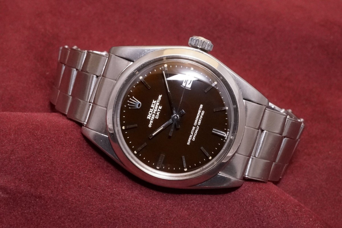 ロレックス OYSTER PERPETUAL -DATE- Ref-1500 Gilt/Gloss Brown Dial（RO-121／1968年)  | ロレックス その他s | VINTAGE WATCH - LIBERTAS:リベルタス