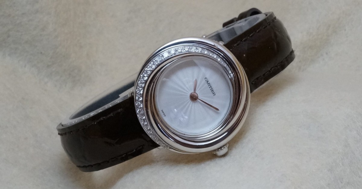 レディース カルティエ トリニティ 18KWG/ダイヤ（LC-21／1990s) | レディース Watch | VINTAGE WATCH -  LIBERTAS:リベルタス