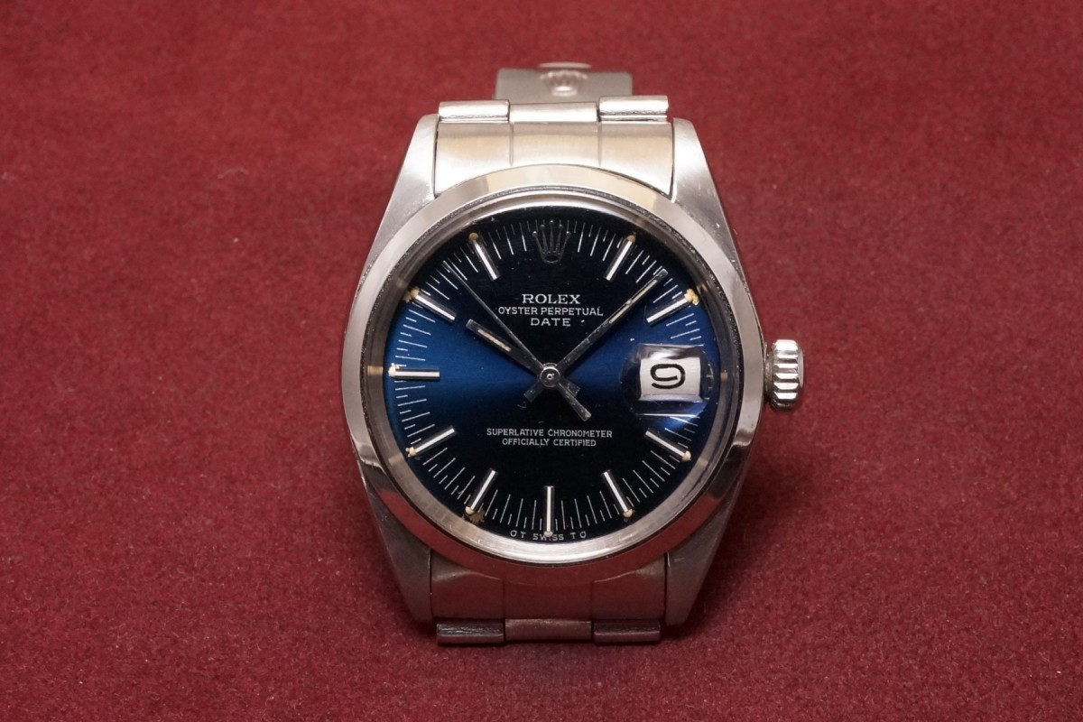 ロレックス PERPETUAL -DATE- Ref-1500 Blue Mirror Sigma Dial（RO-205／1971年) | ロレックス  その他 | VINTAGE WATCH - LIBERTAS:リベルタス