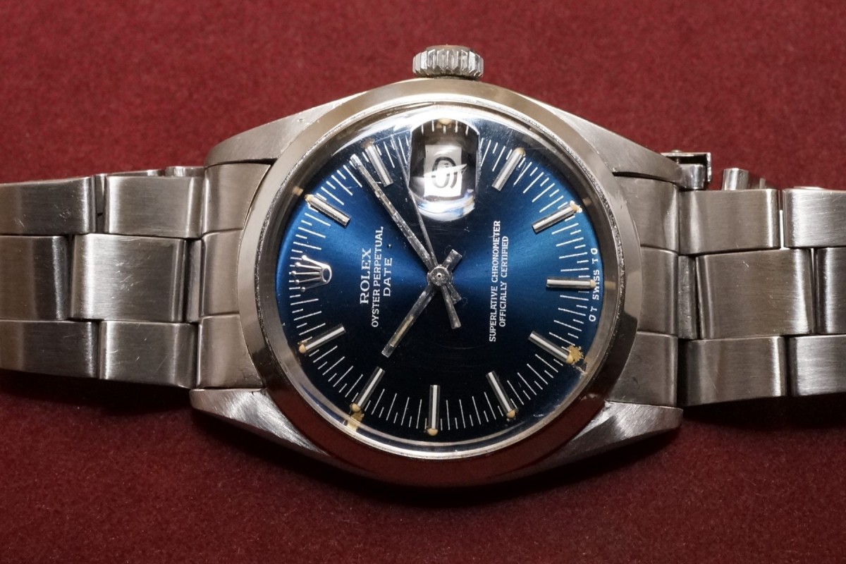 ロレックス PERPETUAL -DATE- Ref-1500 Blue Mirror Sigma Dial（RO-205／1971年) | ロレックス  その他 | VINTAGE WATCH - LIBERTAS:リベルタス