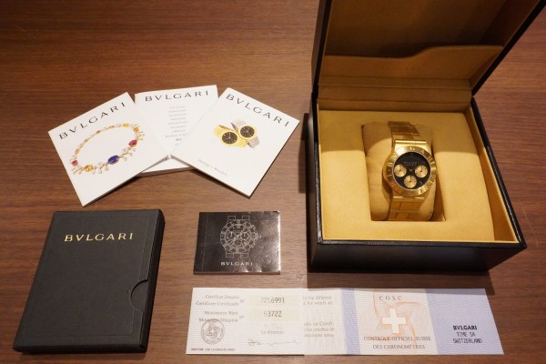 BVLGARI CH35G DIAGONO SPORTS CHRONO 18KYG（04／2000年前後)の詳細写真9枚目