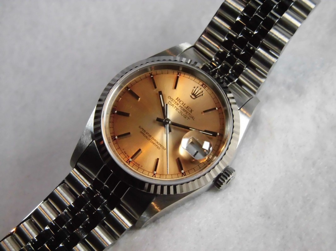 ロレックス デイトジャスト Ref-16234 SS Aging Brown Dial Ser-W（RD-33／1995年) | ロレックス  Modern Watches | VINTAGE WATCH - LIBERTAS:リベルタス