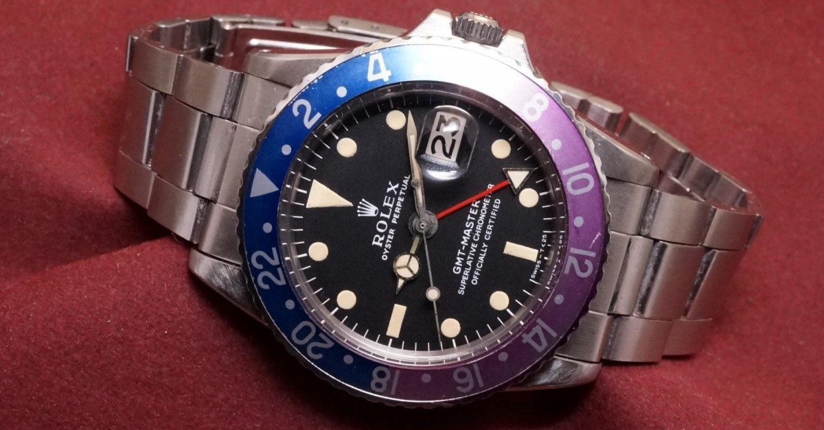 ロレックス GMTマスター Ref-1675 Long-E Fuchsia Bezel（RS-228／1970年) | ロレックス GMTマスター |  VINTAGE WATCH - LIBERTAS:リベルタス