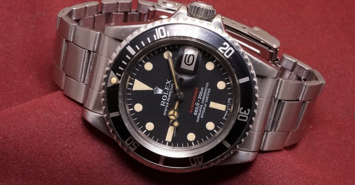 ロレックス 赤サブマリーナ Ref-1680 Mark-5（RS-241／1971年) | ロレックス サブマリーナ | VINTAGE WATCH  - LIBERTAS:リベルタス