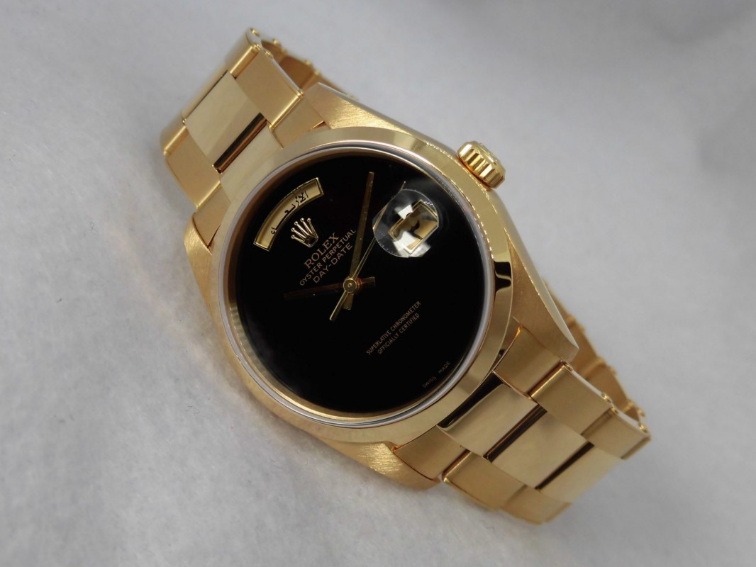 ロレックス デイデイト Ref-18208 18kyg Onyx Dial Sir-A（RD-68／1999年) | ロレックス Modern  Watches | VINTAGE WATCH - LIBERTAS:リベルタス