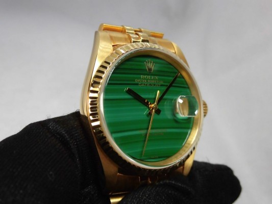 ロレックス デイトジャスト Ref-16238 Malachite Dial（RD-79／1990年)の詳細写真5枚目