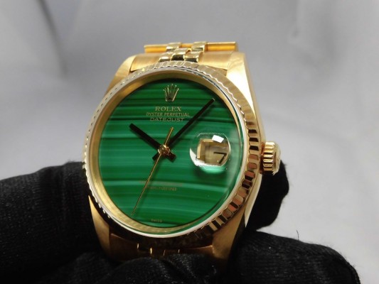 ロレックス デイトジャスト Ref-16238 Malachite Dial（RD-79／1990年)の詳細写真6枚目