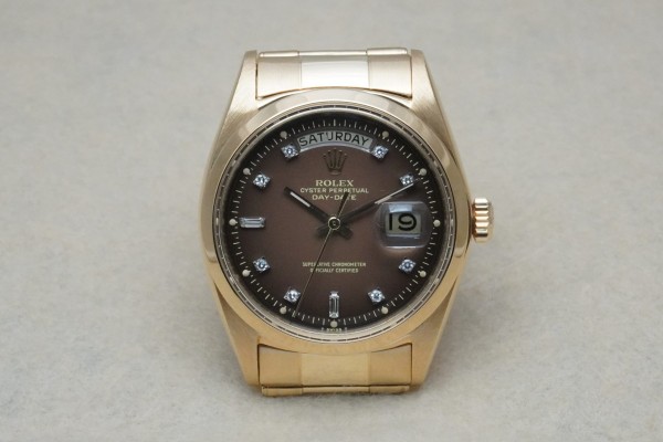 ロレックス デイデイト Ref-1802/8 Brown Gradation 10 Point Diamond Dial（RD-82／1969年)の詳細写真2枚目