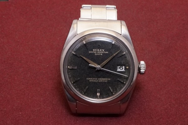 ロレックス OYSTER PERPETUAL -DATE- Ref-1500 Aging Gilt Dial（RO-255／1964年)の詳細写真2枚目