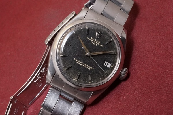 ロレックス OYSTER PERPETUAL -DATE- Ref-1500 Aging Gilt Dial（RO-255／1964年)の詳細写真3枚目