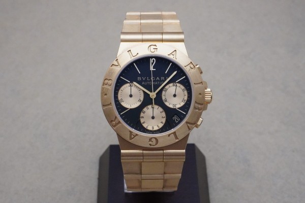 BVLGARI CH35G DIAGONO SPORTS CHRONO 18KYG（04／2000年前後)の詳細写真2枚目