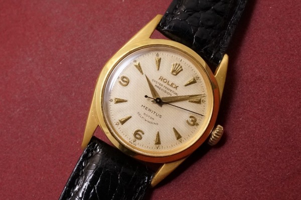 ロレックス MERITUS Ref-6594 Honeycomb Dial（RO-267／1954年)の詳細写真3枚目